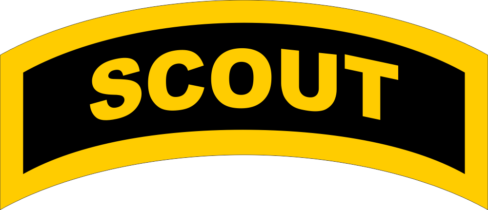 SCOUT Tab (Yellow/Black) Decal