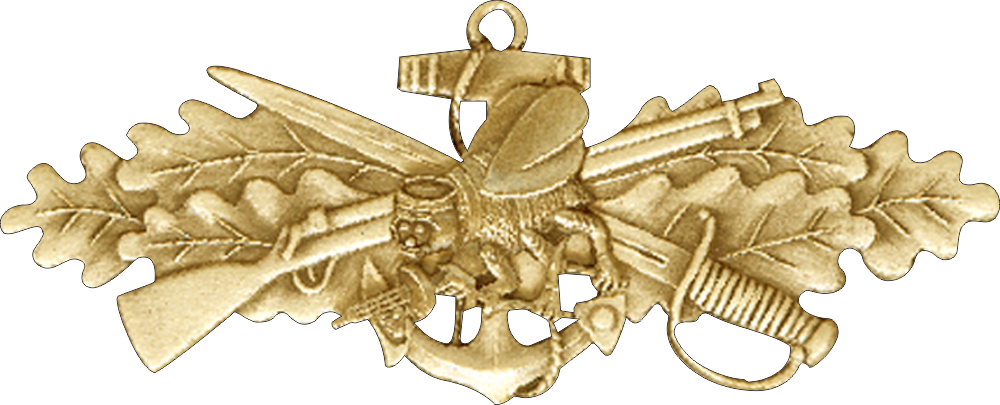 Seabee Warfare Badge (Gold) Decal