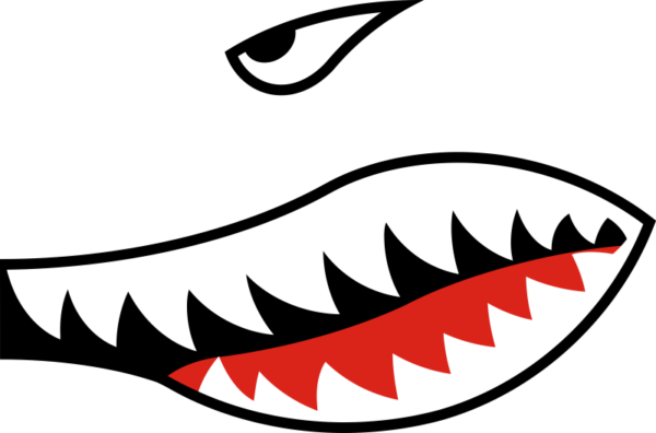 Shark Teeth & Eye (Left) Decal
