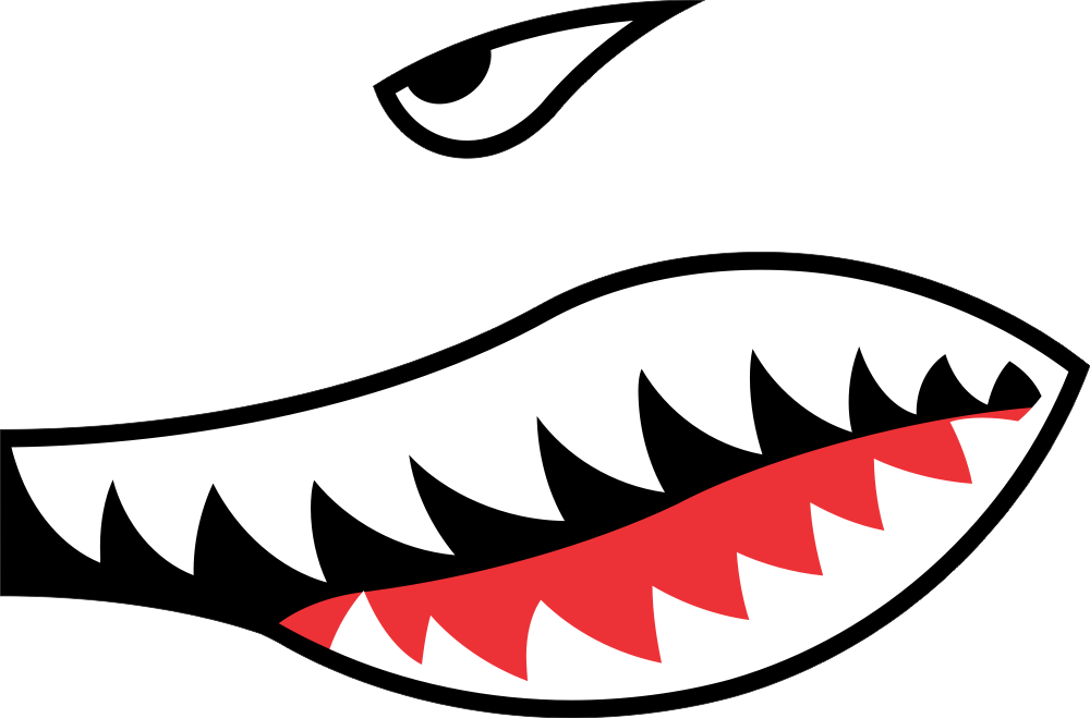 Shark Teeth & Eye (Left) Decal
