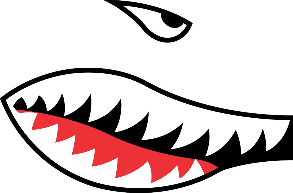Shark Teeth & Eye (Right) Decal