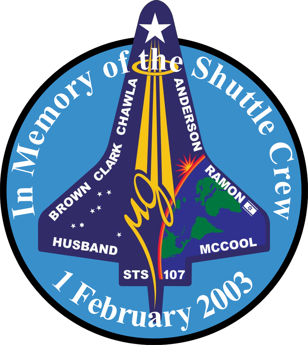 STS-107 Space Shuttle Columbia Memorial Decal