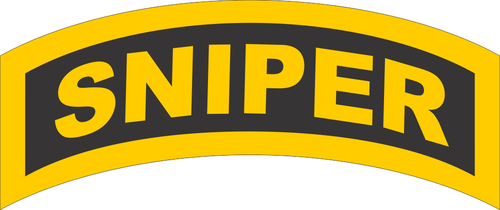 Sniper Tab (Yellow/Black) Decal