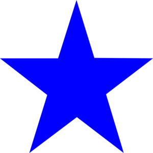 Star (Blue) Decal