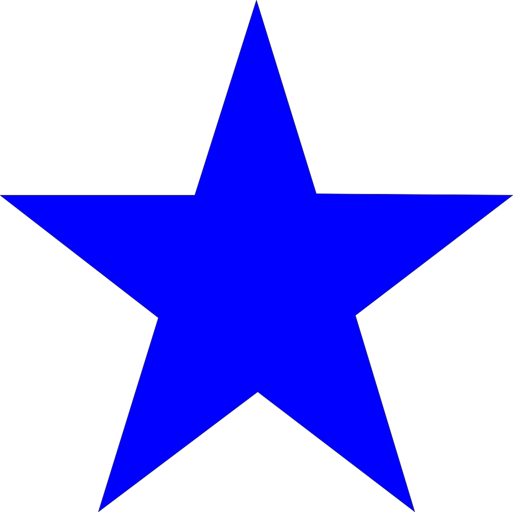 Star (Blue) Decal