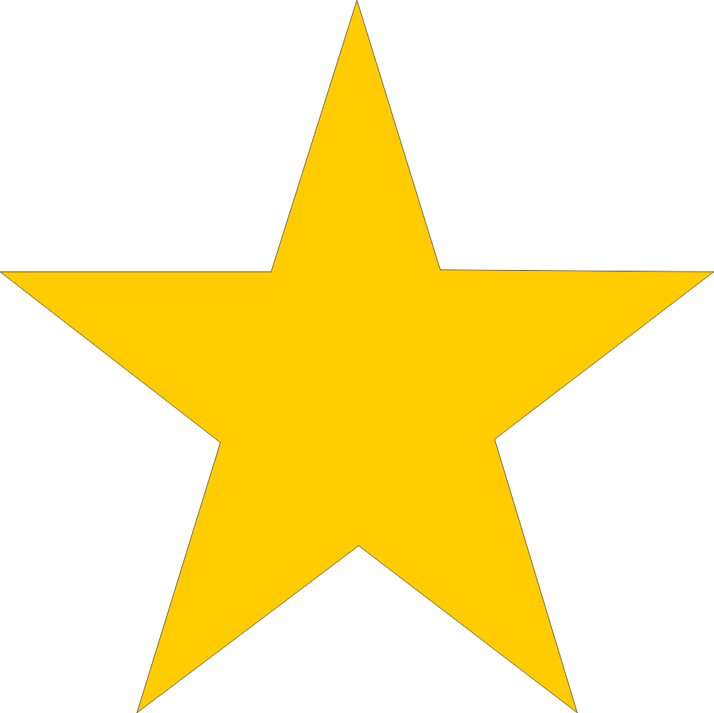 Star (Gold) Decal