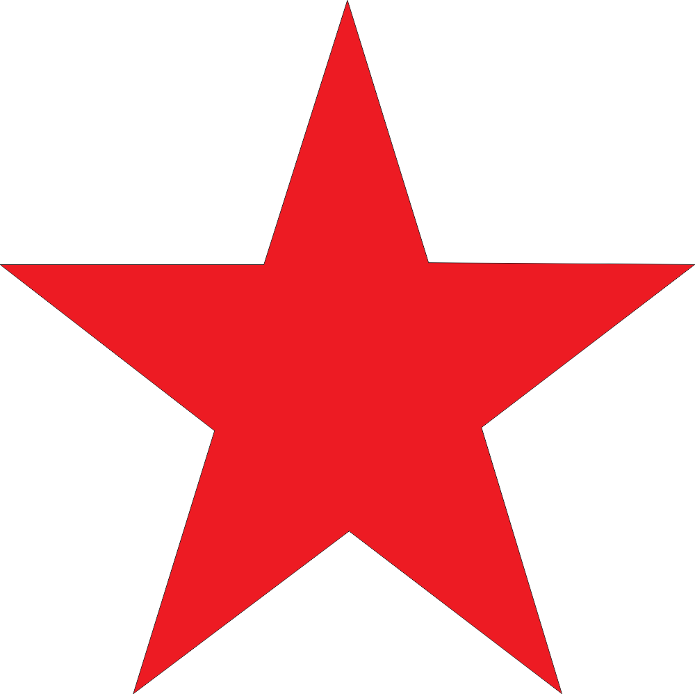 Star (Red) Decal