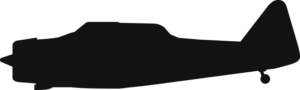North American T-6 Texan Silhouette (Black) Decal
