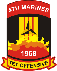 Tet Offensive - 4th Marines Decal
