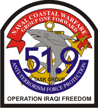 Naval Coastal Warfare Group One Forward Task Group 51.9 Decal