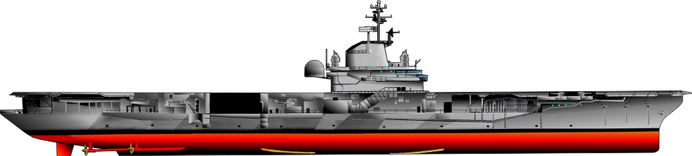 Modernized Essex Class Aircraft Carrier CV-CVA-CVS Decal