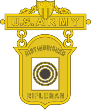 Army Distinguished Rifleman Badge Decal