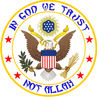 USA Not Allah Decal
