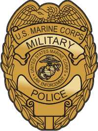 USMC MP Badge (Gold) Decal