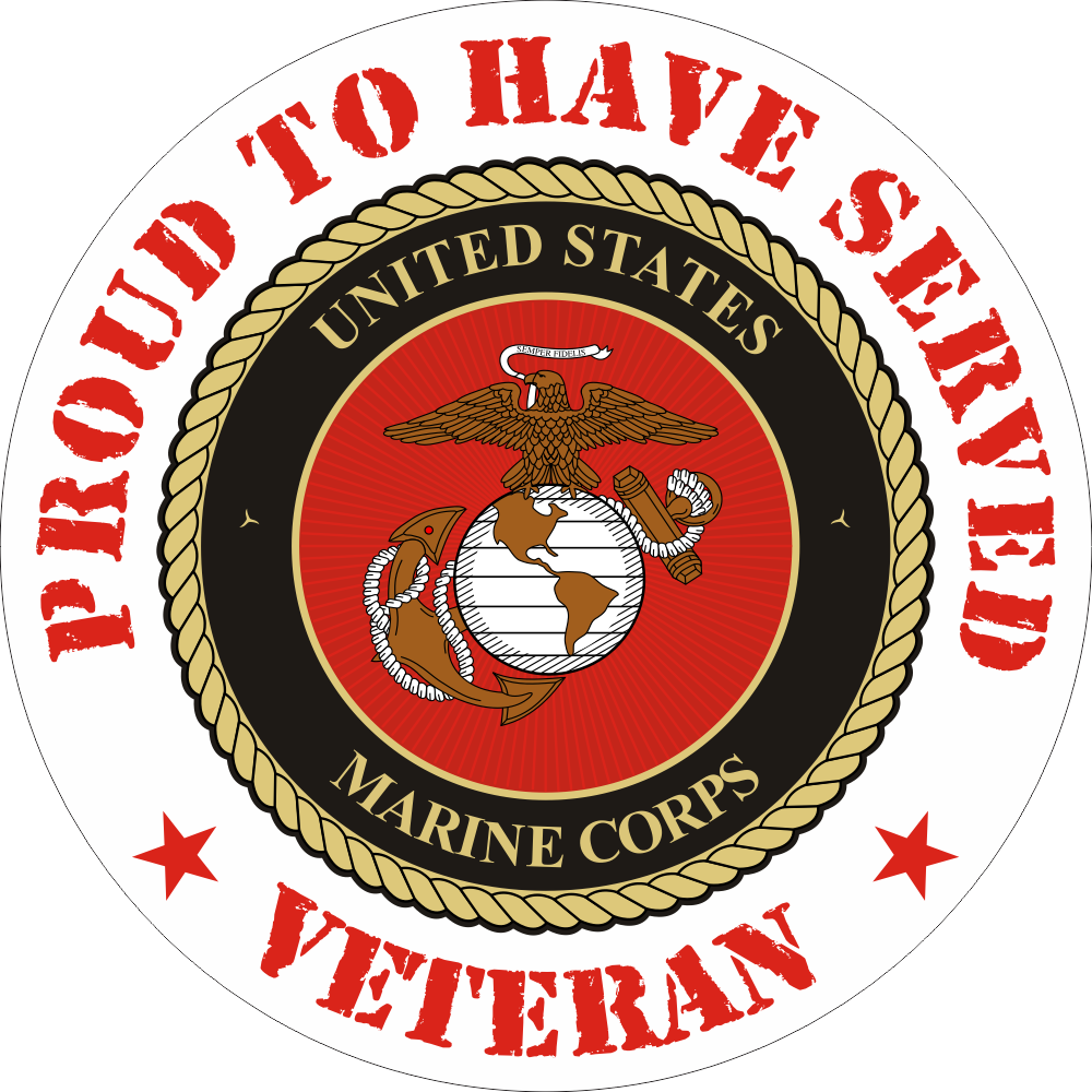 USMC Proud to have Served Decal