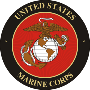 USMC Seal (v3) Black Background Decal
