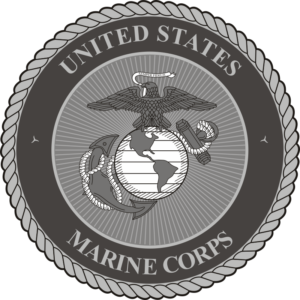 USMC Seal (Black/White) Decal