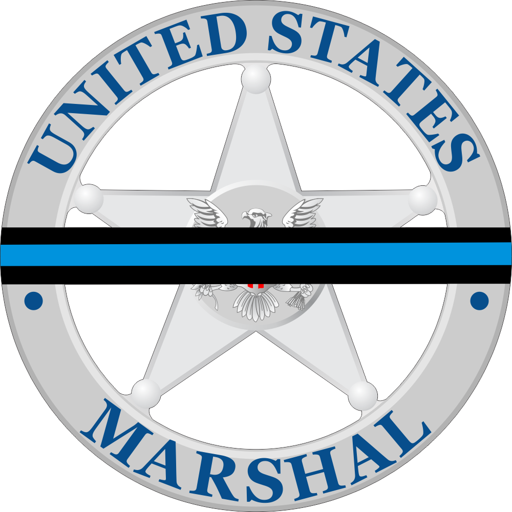 U.S. Marshal Service Badge with Memorial (1980 - Current) Decal