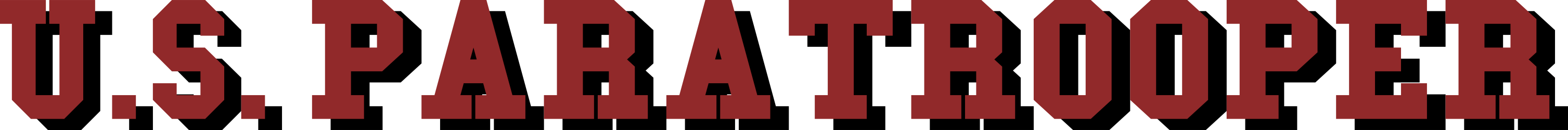 US Paratrooper (Text Cut) Decal