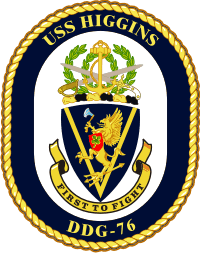 USS Higgins DDG-76 Decal