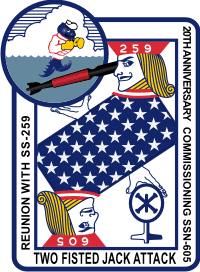 USS Jack Logo 20th Anniversary Decal