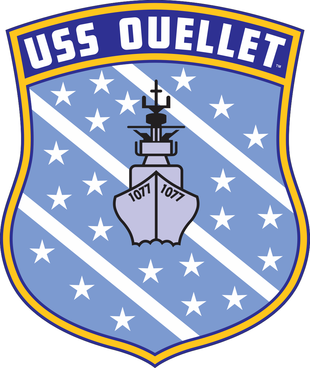 USS Ouellet FF-1077 Decal