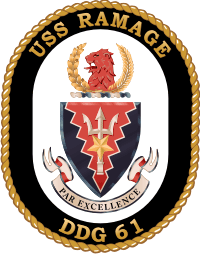 USS Ramage DDG-61 Decal