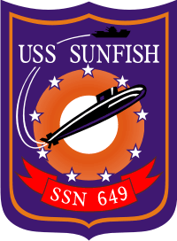 USS Sunfish SSN-649 Decal