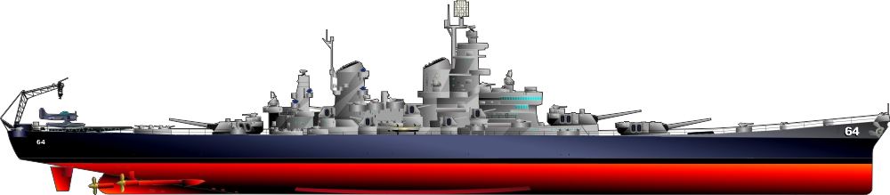 Iowa Class Battleship BB Decal