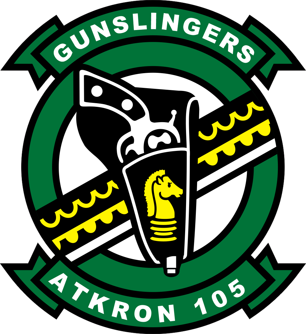 VA-105 Attack Squadron 105 Gunslingers Decal