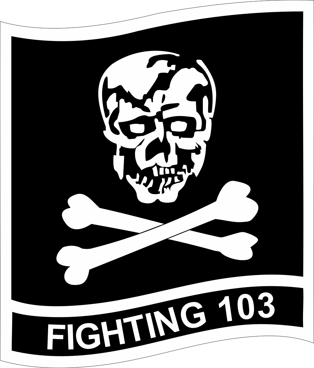 VF-103 Fighter Squadron 103 Jolly Rogers Decal