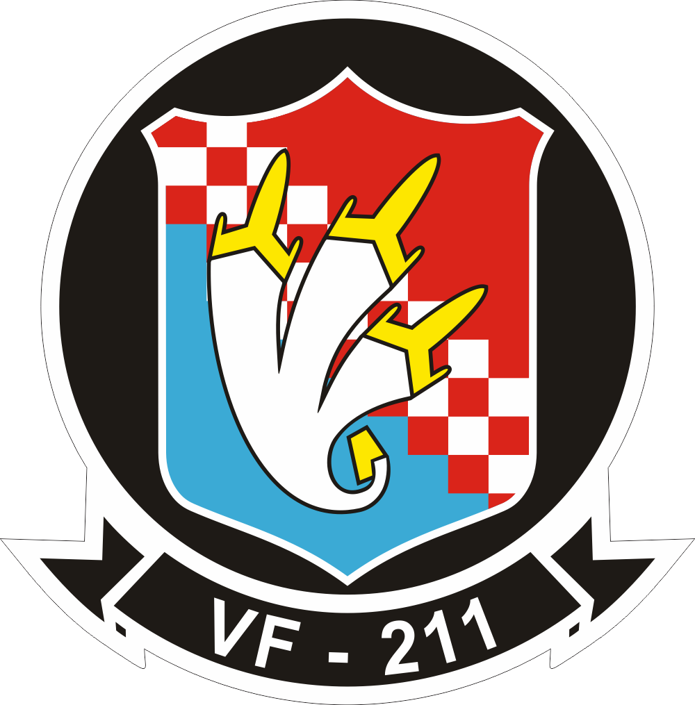 VF-211 Fighter Squadron 211 (v2) Decal - Military Graphics