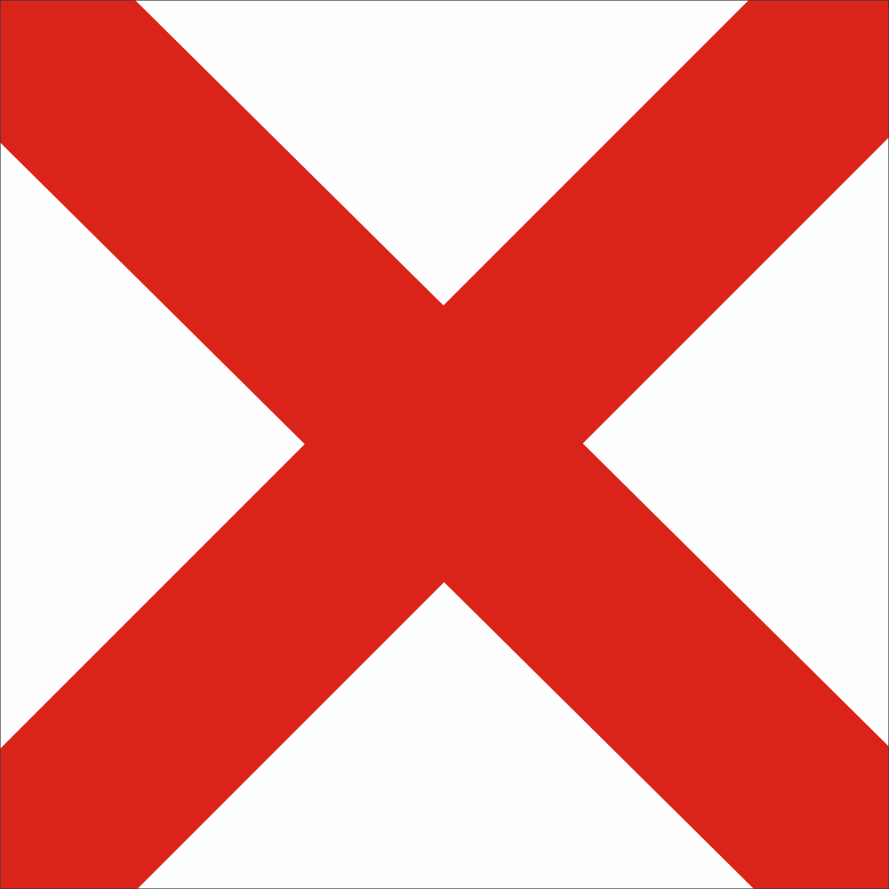 VICTOR Signal Flag Decal