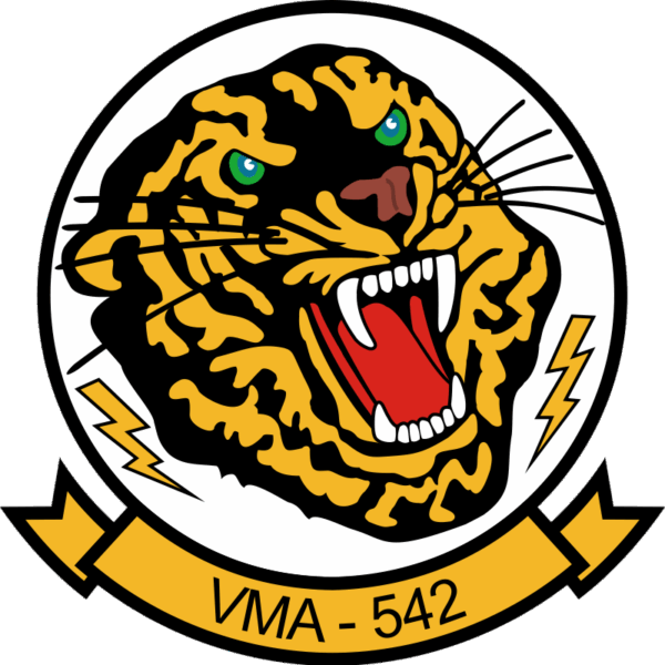 VMA-542 Marine Attack Squadron (Orange) Decal