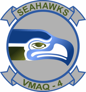 VMAQ-4 Marine Tactical Electronic Warfare Squadron Decal