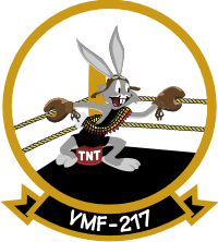 VMF-217 (v3) Marine Fighter Squadron Decal