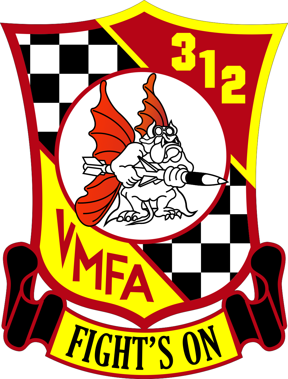 VMFA-312 Marine Fighter Attack Squadron Decal