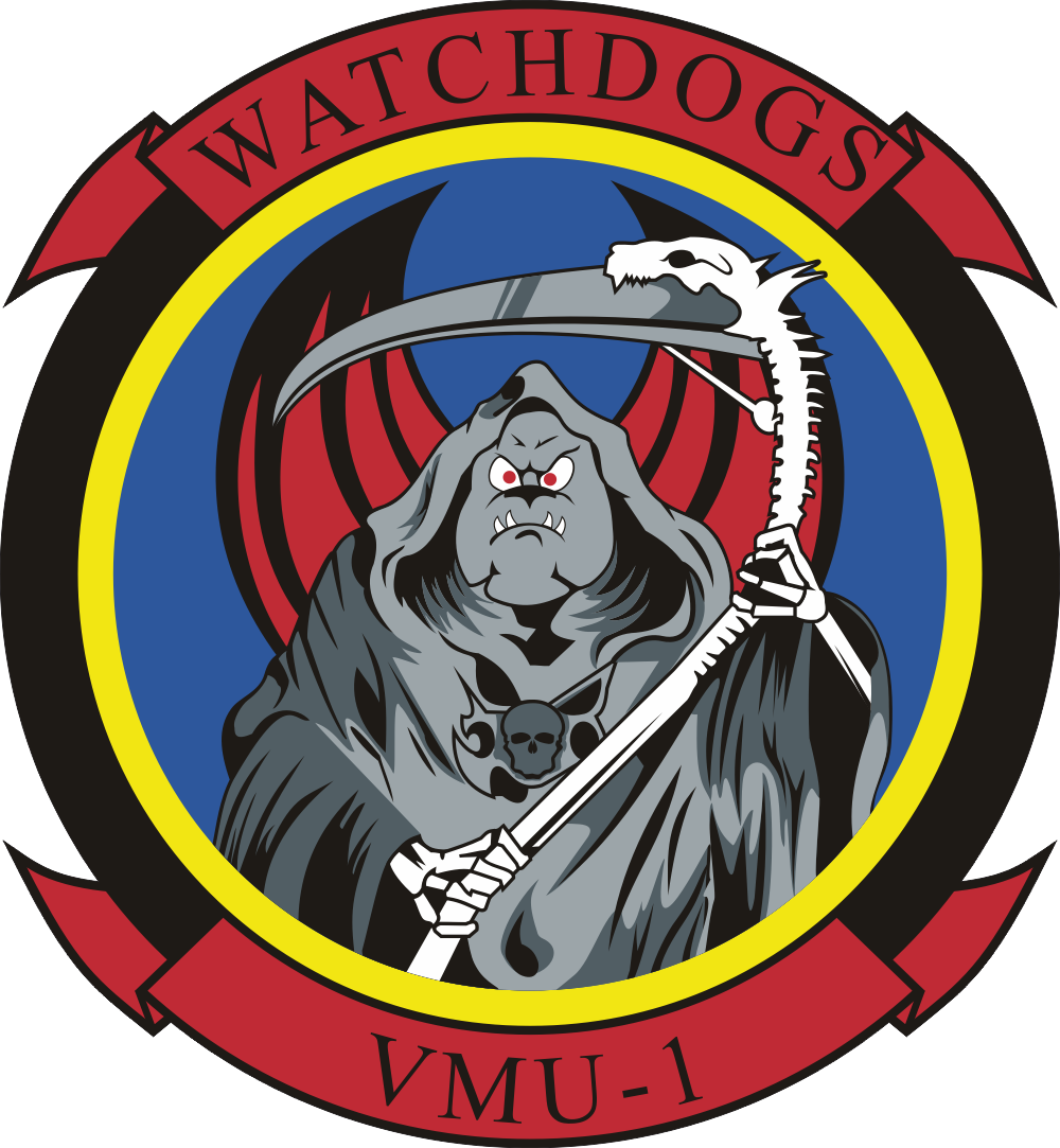 VMU-1 Marine Unmanned Aerial Vehicle Squadron 1 Decal