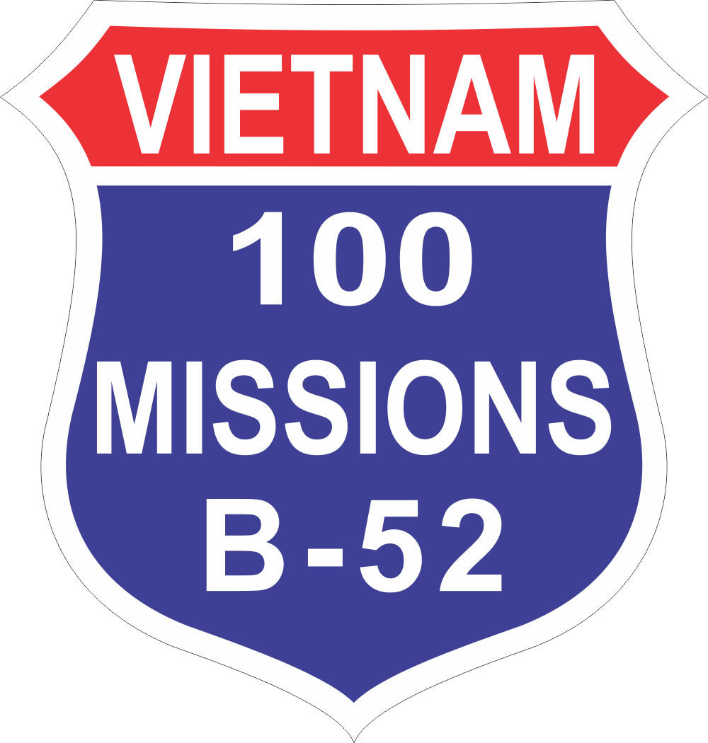 Vietnam B52 100 Missions Decal