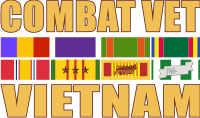 Combat Veteran (v3) - Vietnam Decal