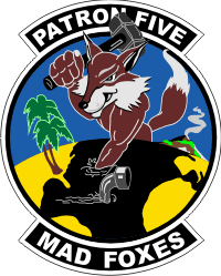 VP-5 Patrol Squadron 5 Fox Decal