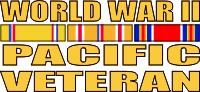 World War II Pacific Veteran Decal