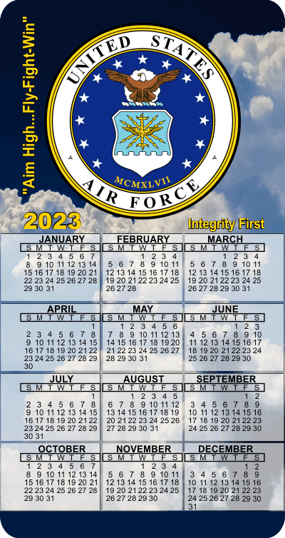 2023 USAF Calendar Magnet (v2)