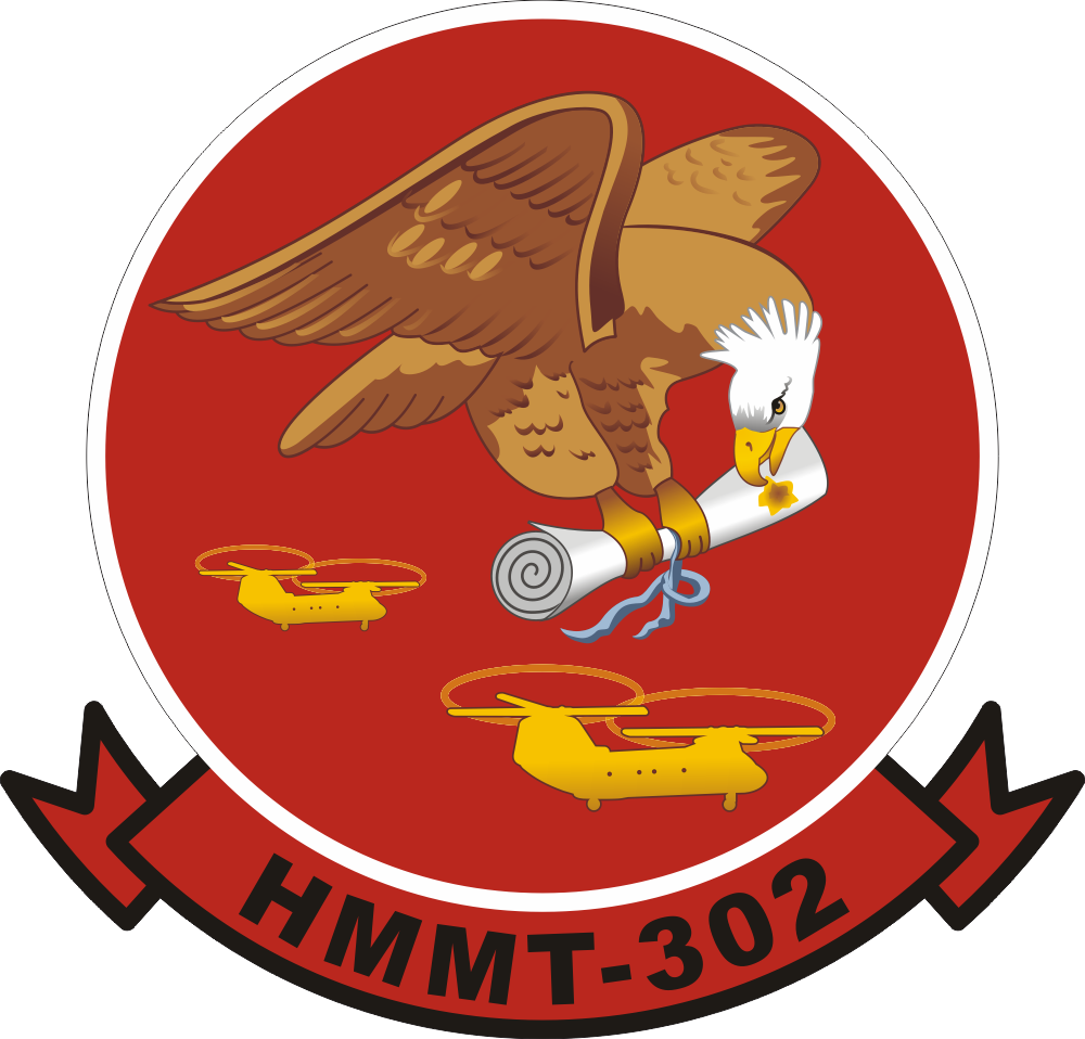 HMMT-302 Marine Medium Helicopter Training Squadron Decal