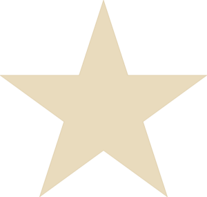 Star (Antique White) Decal