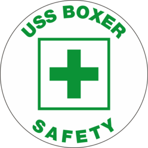 USS Boxer Safety Decal