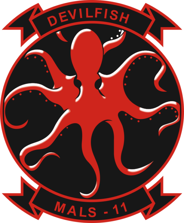 MALS-11 Marine Aviation Logistics Squadron 11 Decal