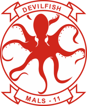 MALS-11 Marine Aviation Logistics Squadron 11 (v2) Decal