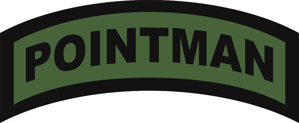 POINTMAN Tab (Green/Black) Decal