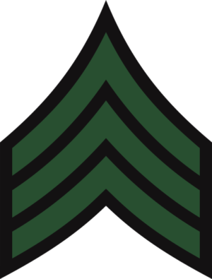 Shoulder Stripes Green on Black Decal